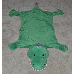 Town & Country Green Purple Dinosaur Plush Pillow Case Cover